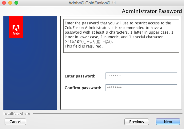 ColdFusion 11 installation screen 15