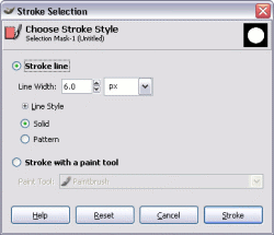 Stroke selection for our image