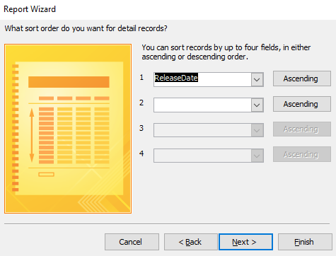 Ms Access Databases Report Wizard Example How to Create a Grouped Report using the Report Wizard in Access 2016