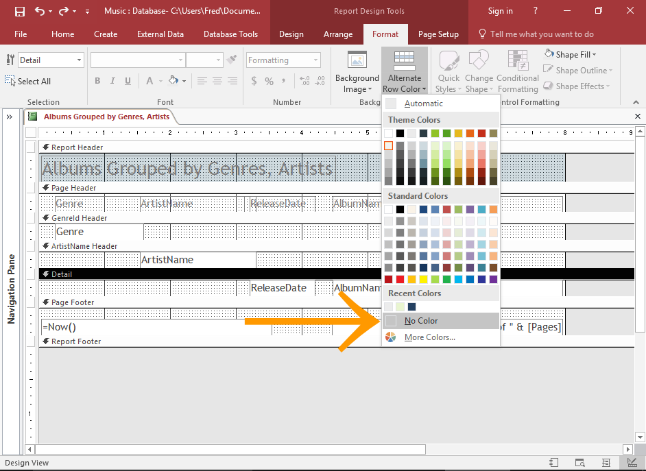 How to Group a Report by Multiple Fields in Access 2016