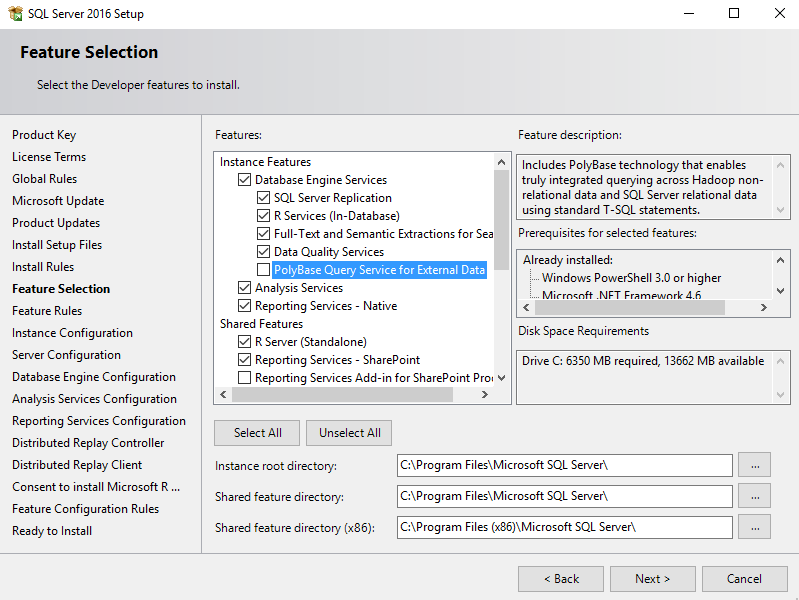 SQL Server 2016 Installation with Screenshots